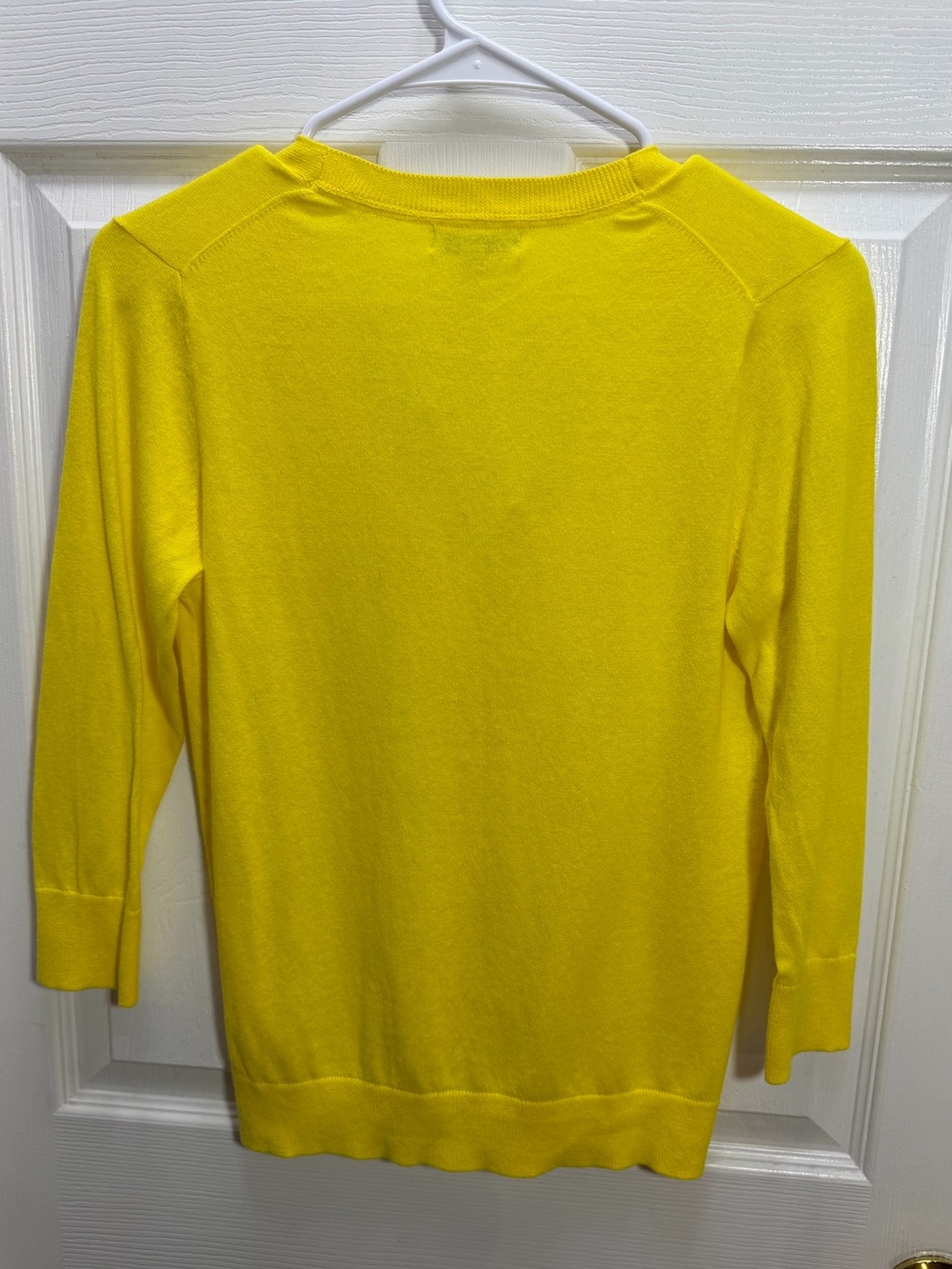 GAP Bright Yellow V-Neck Button Cardigan - Picture 3 of 3